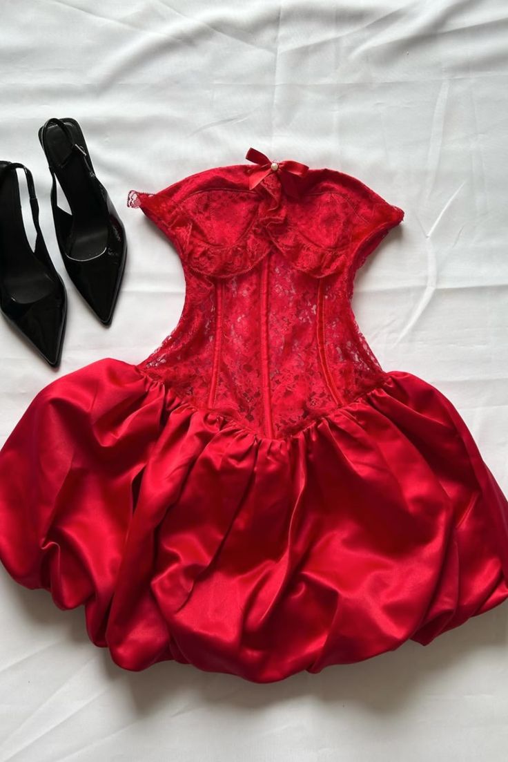 Elegant A Line Sweetheart Red Lace Homecoming Dresses Mini Cocktail Hoco Gown Graduation Outfits MP1245