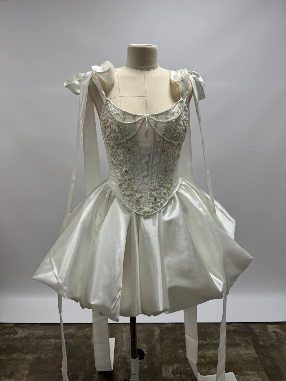 Unique Ball Gown Spaghetti Strap White Graduation Dresses 12th Grade Short Homecoming Dress Hoco Outfits MP1414