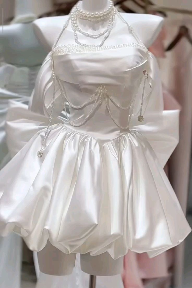 Timeless Ball Gown Off The Shoulder White Satin Short Princess Bridal Gowns Wedding Dresses MP1416