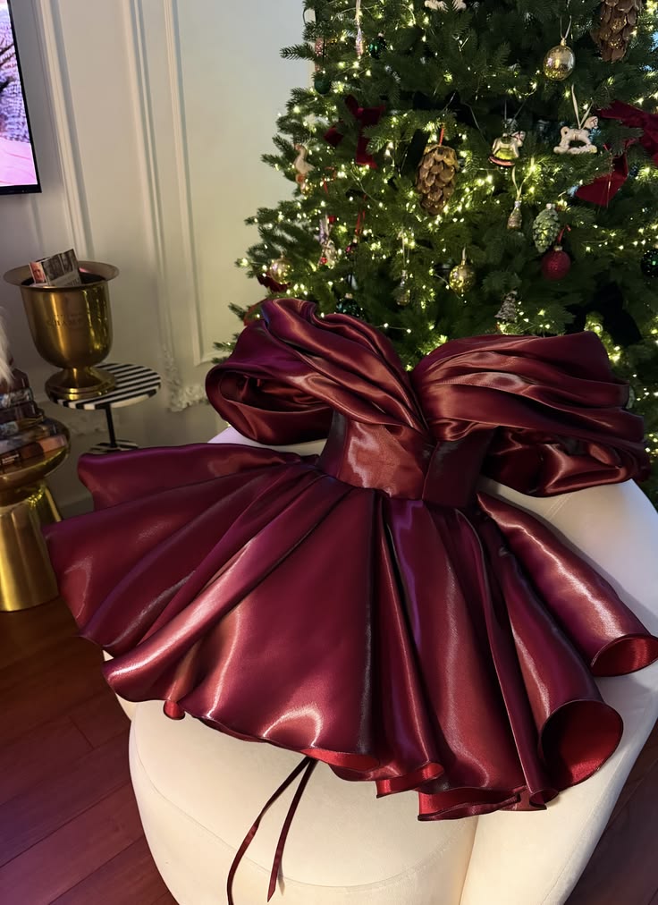 Trendiges Ballkleid schulterfrei Burgunderrot mit kurzen Ärmeln Organza Minikleid Kurz Mini 15 Geburtstag Homecoming Kleid MP626