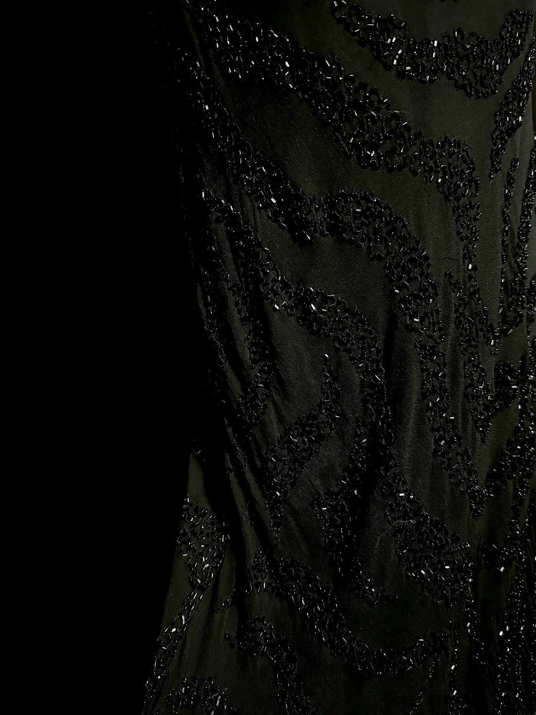 Bescheidene lange 80er-Jahre-Ballkleider Meerjungfrauen-Schnitt Schwarz Pailletten Vintage Formelles Kleid Abschlussballkleid MP382