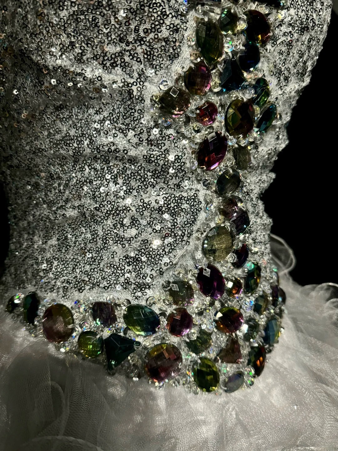 Glitzer-Ballkleid, Sweetheart, Weiß, Tüll, Homecoming-Kleider, Minikleid, Cocktail, Modekleid, Party, Abschluss-Outfits MP1176