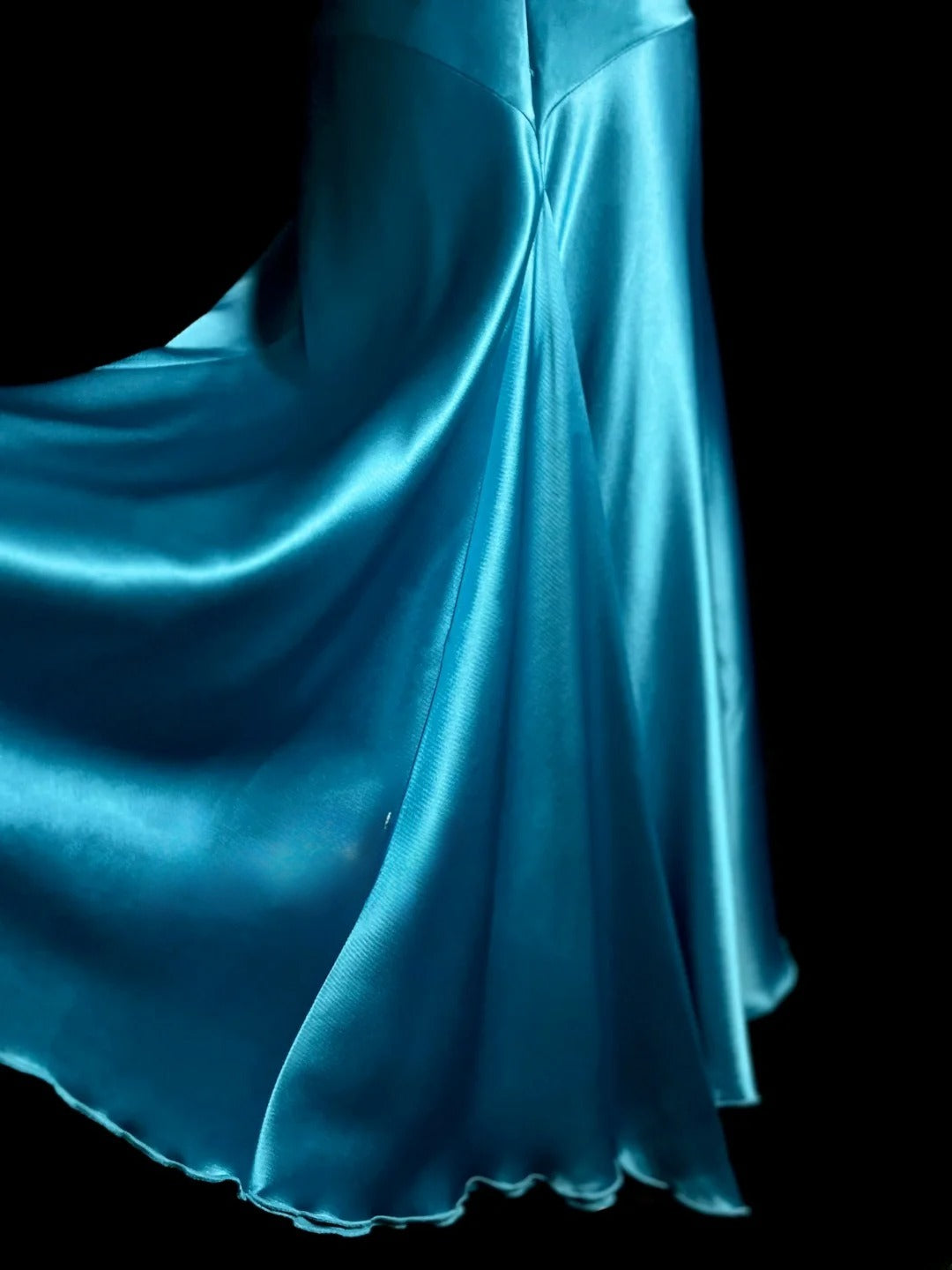 Fashionable A line V Neck Blue Midi Length Retro Themed Prom Outfits 90s Y2K Evening Dress Formal Dresses MP1432