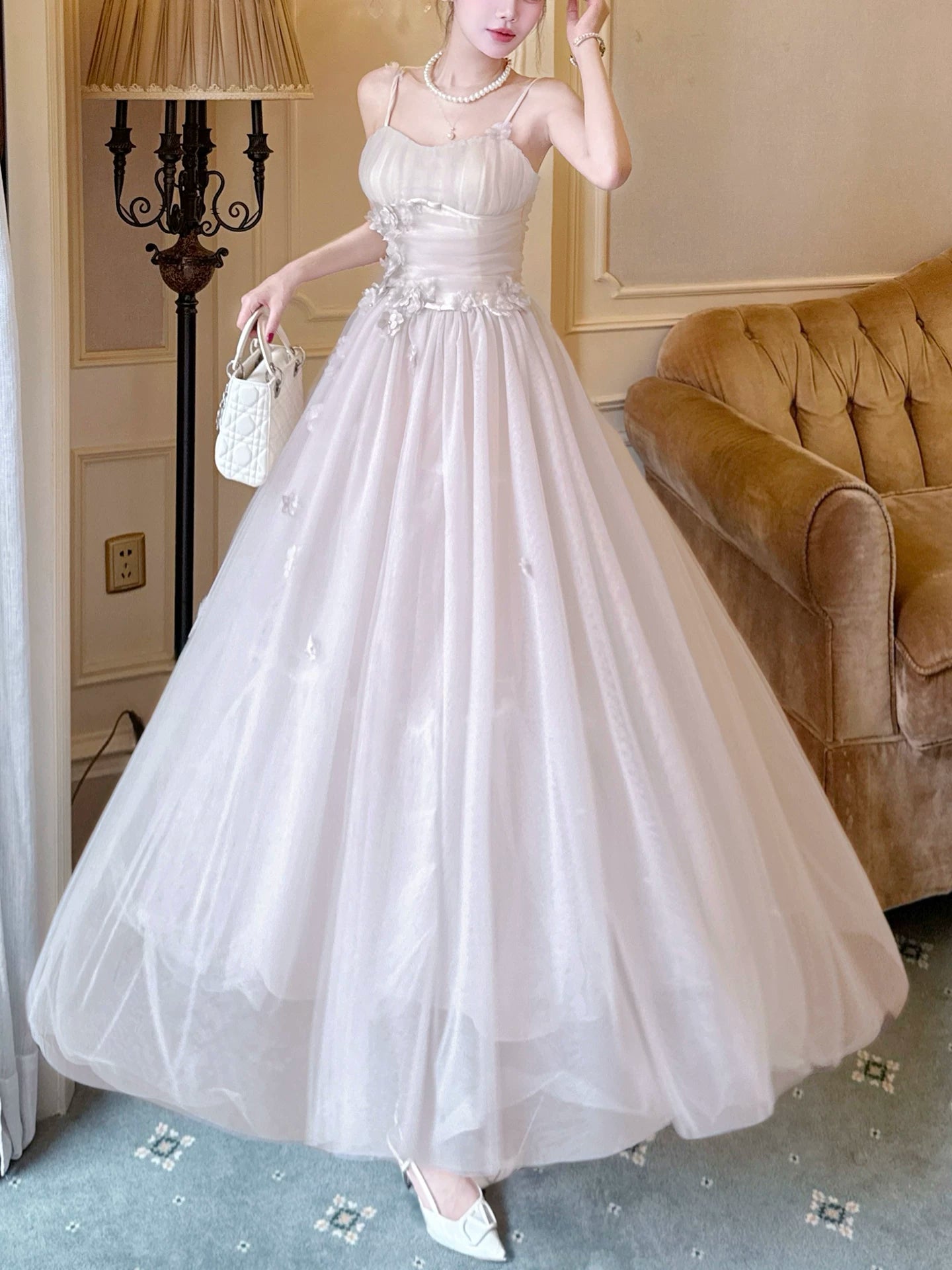 Charming A Line Spaghetti Strap Pink Tulle 18th Birthday Gown For Women Party Dresses Holiday Beach Outfits MP212