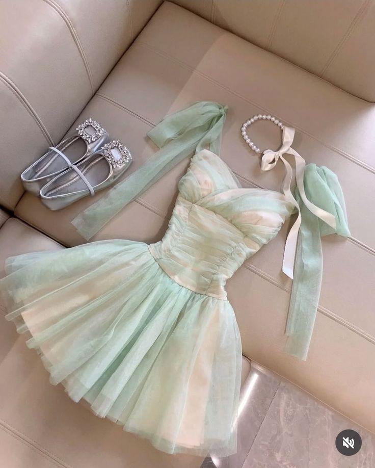 Sexy A line Spaghetti Strap Mint Green Tulle Short 17th Birthday Outfits Homecoming Dresses MP923