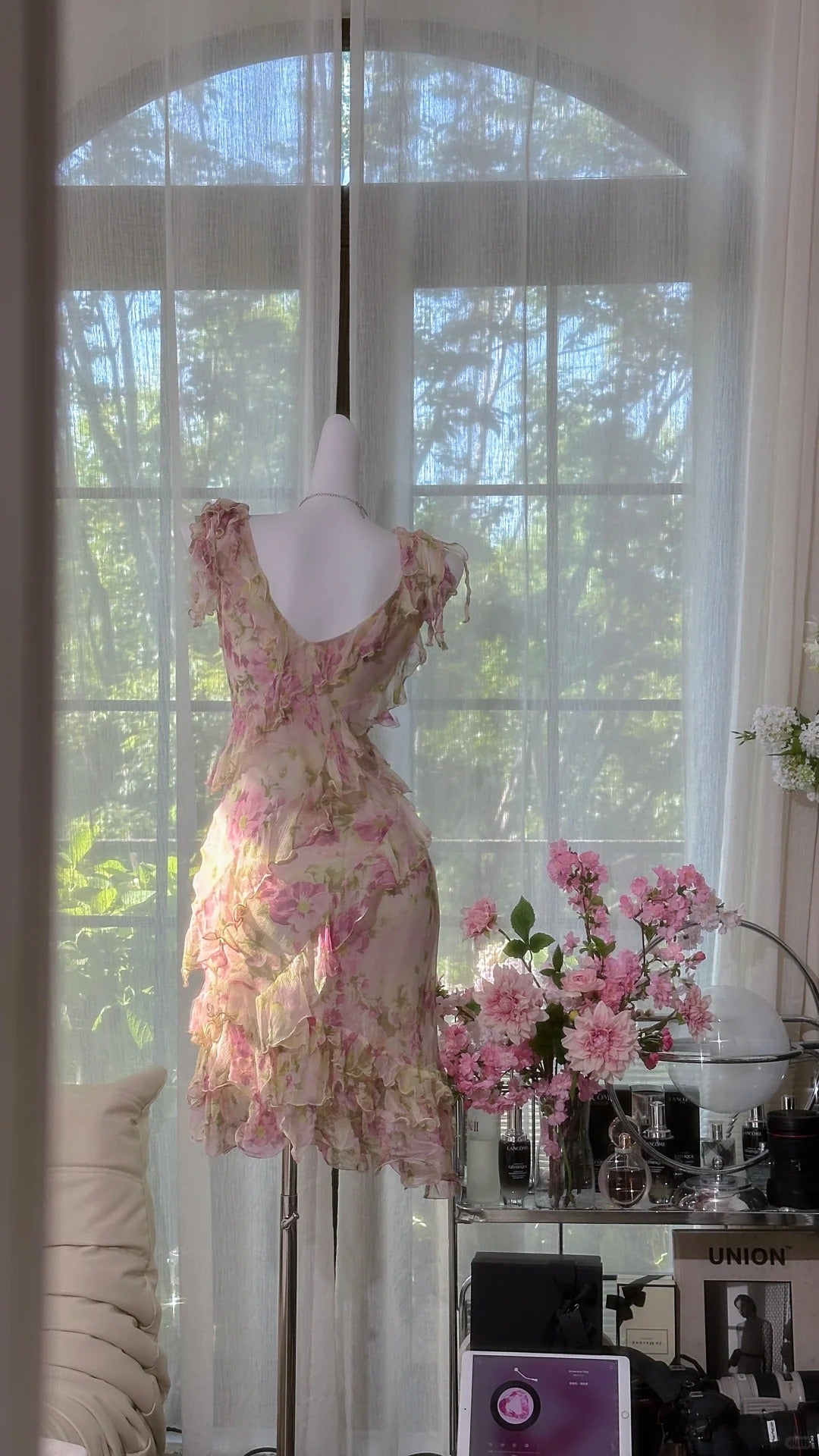 Robes de bal moulantes sexy roses à fleurs mini courtes robes de soirée tenues de remise de diplôme MP1016