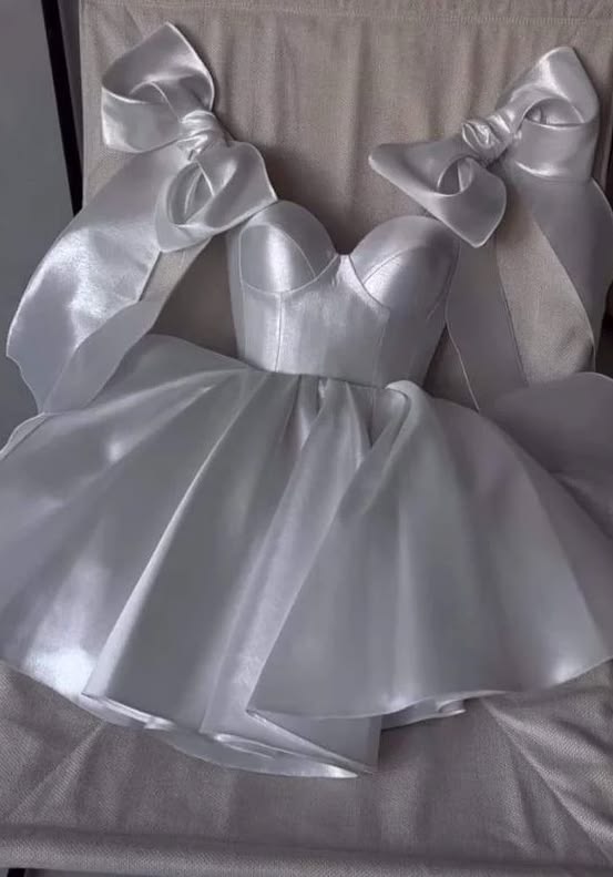 Cute Ball Gown Sweetheart With Bow-knot Pink Satin Mini Short Homecoming Dress 18th Birthday Party Outfits MP540