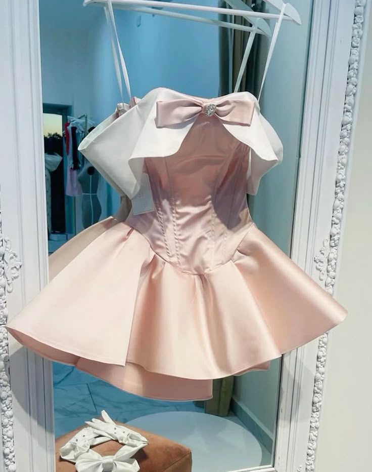 Süße rosa Cocktailkleider schulterfrei Ballkleid formelles Geburtstag Homecoming Partykleid MP552
