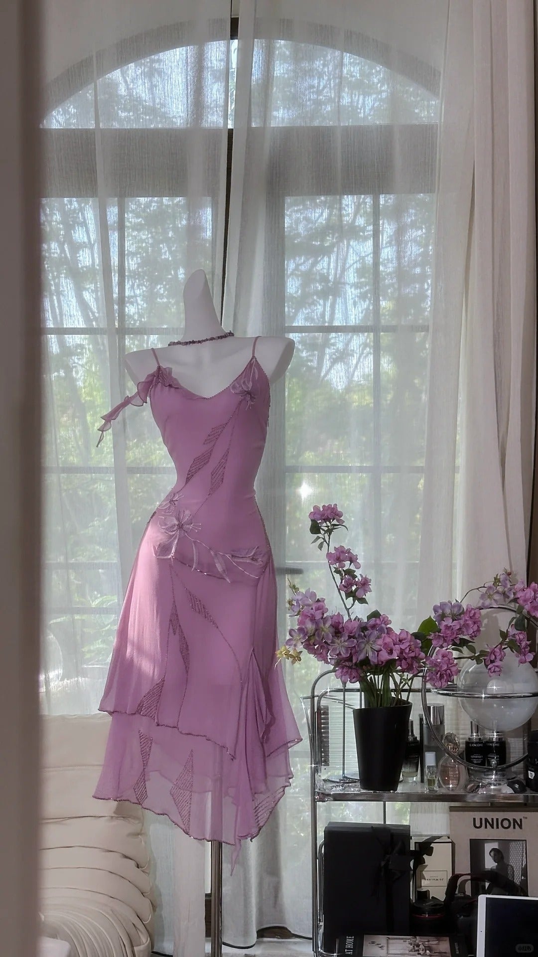 Lilac Homecoming Dresses Sheath Spaghetti Strap Short Party Graduation Outfits MP979