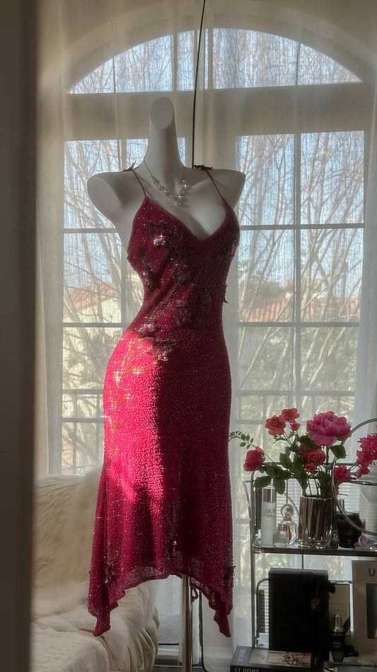 Sexy Homecoming-Kleider Spaghettiträger Scheide Rot Mit Perlen Knielang Party Abschluss Outfits MP1018