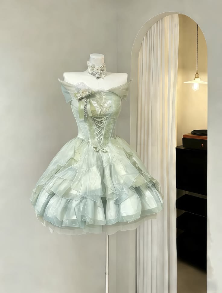 New Arrival Ball Gown Off The Shoulder Green Short Mini Homecoming Dresses Inspo Hoco Birthday Outfit Idea MP1323