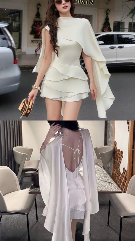 Robe de bal courte en satin blanc sans dossier coupe trapèze princesse pour remise de diplôme, tenue de 15ème anniversaire MP810