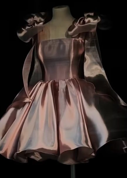 Hübsches Ballkleid Spaghettiträger Rosa Satin Kurz Mini Formelles 8. Klasse Homecoming Kleid Party Outfits MP535