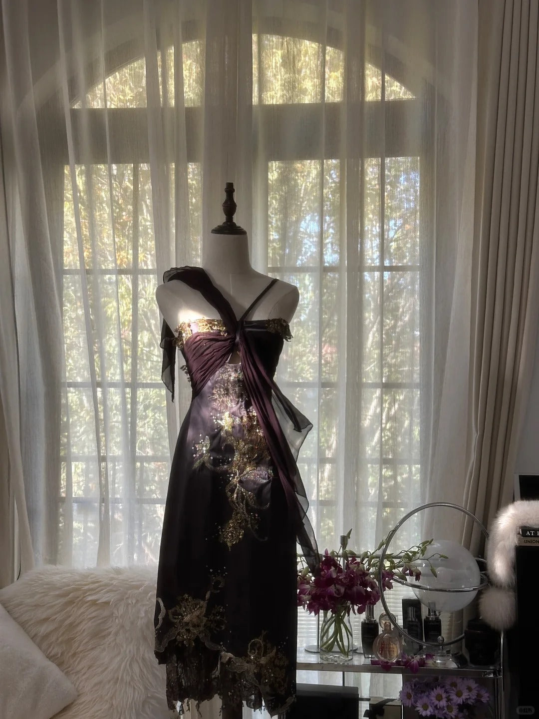 Sexy Homecoming Dresses A Line Halter Black Chiffon Knee Length Party Graduation Outfits MP1096