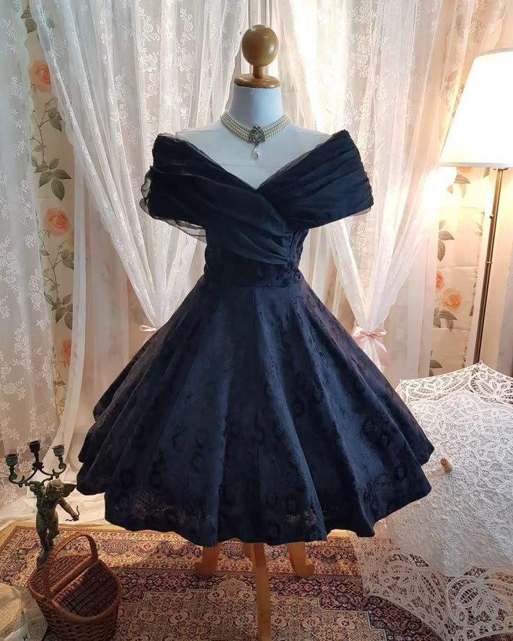 Elegant Ball Gown Off The Shoulder Navy Blue With Sleeves Short 16th Birthday Outfits Homecoming Dress MP798
