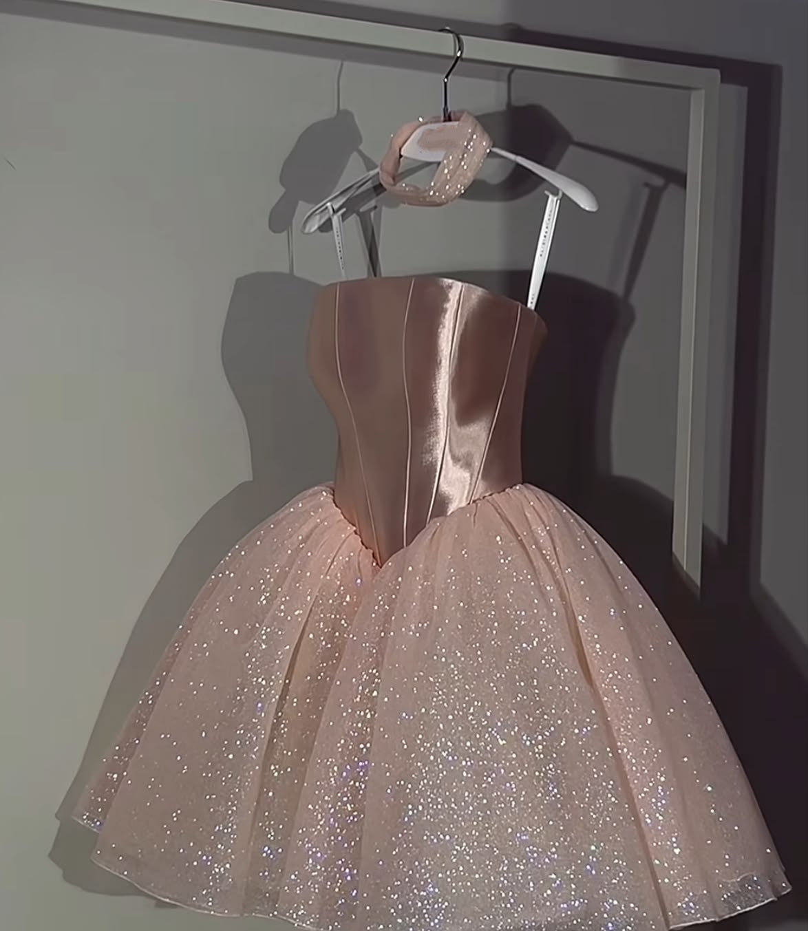Cute Ball Gown Strapless Blush Pink Dance Short Mini Homecoming Dresses Inspo Hoco Dress Idea MP1359