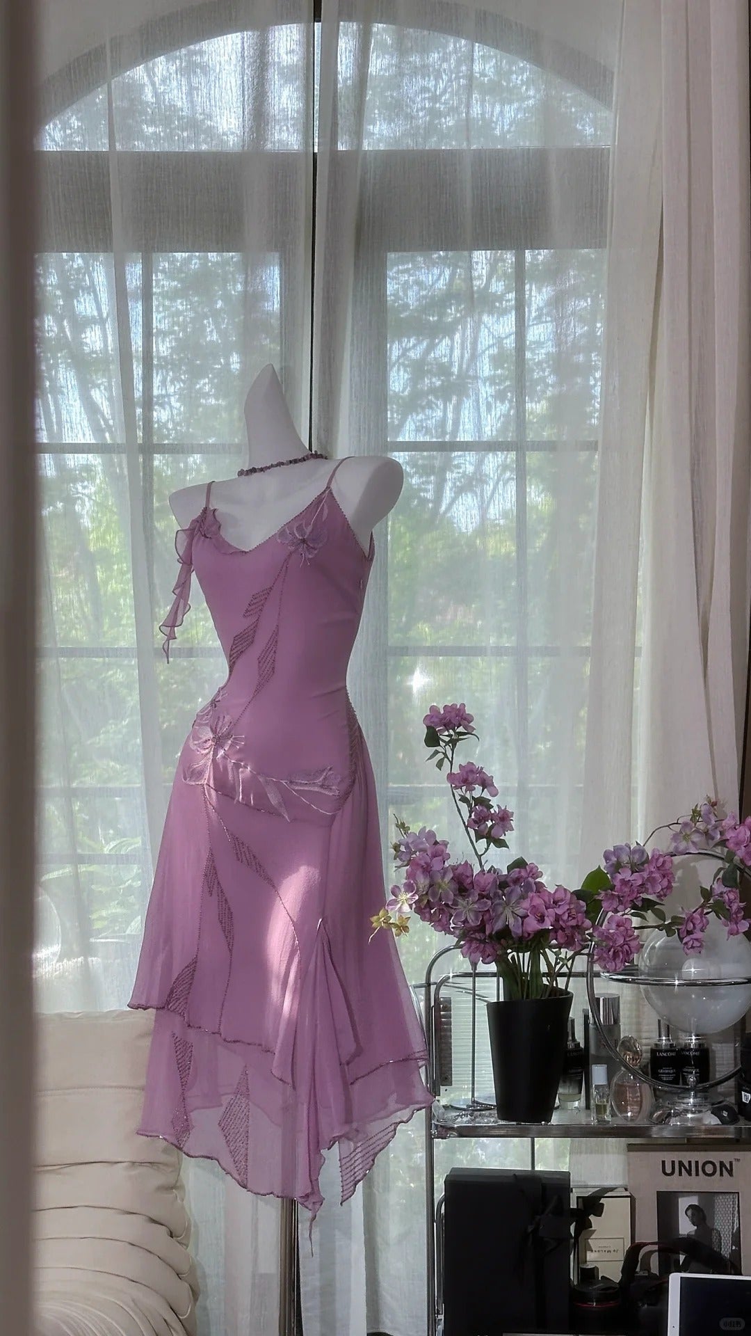 Lilac Homecoming Dresses Sheath Spaghetti Strap Short Party Graduation Outfits MP979