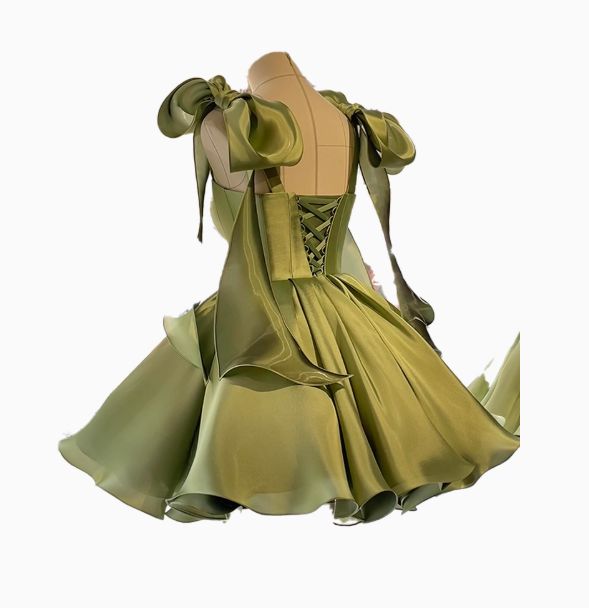 Hübsches Ballkleid Spaghettiträger Rosa Satin Kurz Mini Formelles 8. Klasse Homecoming Kleid Party Outfits MP535