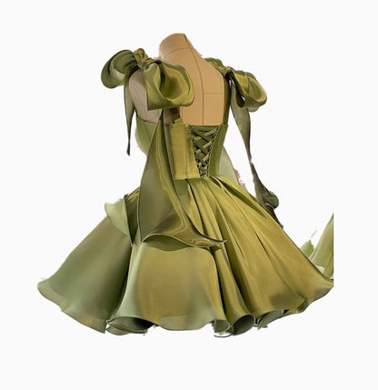Hübsches Ballkleid Spaghettiträger Rosa Satin Kurz Mini Formelles 8. Klasse Homecoming Kleid Party Outfits MP535