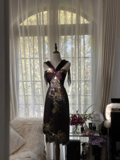 Sexy Homecoming Dresses A Line Halter Black Chiffon Knee Length Party Graduation Outfits MP1096
