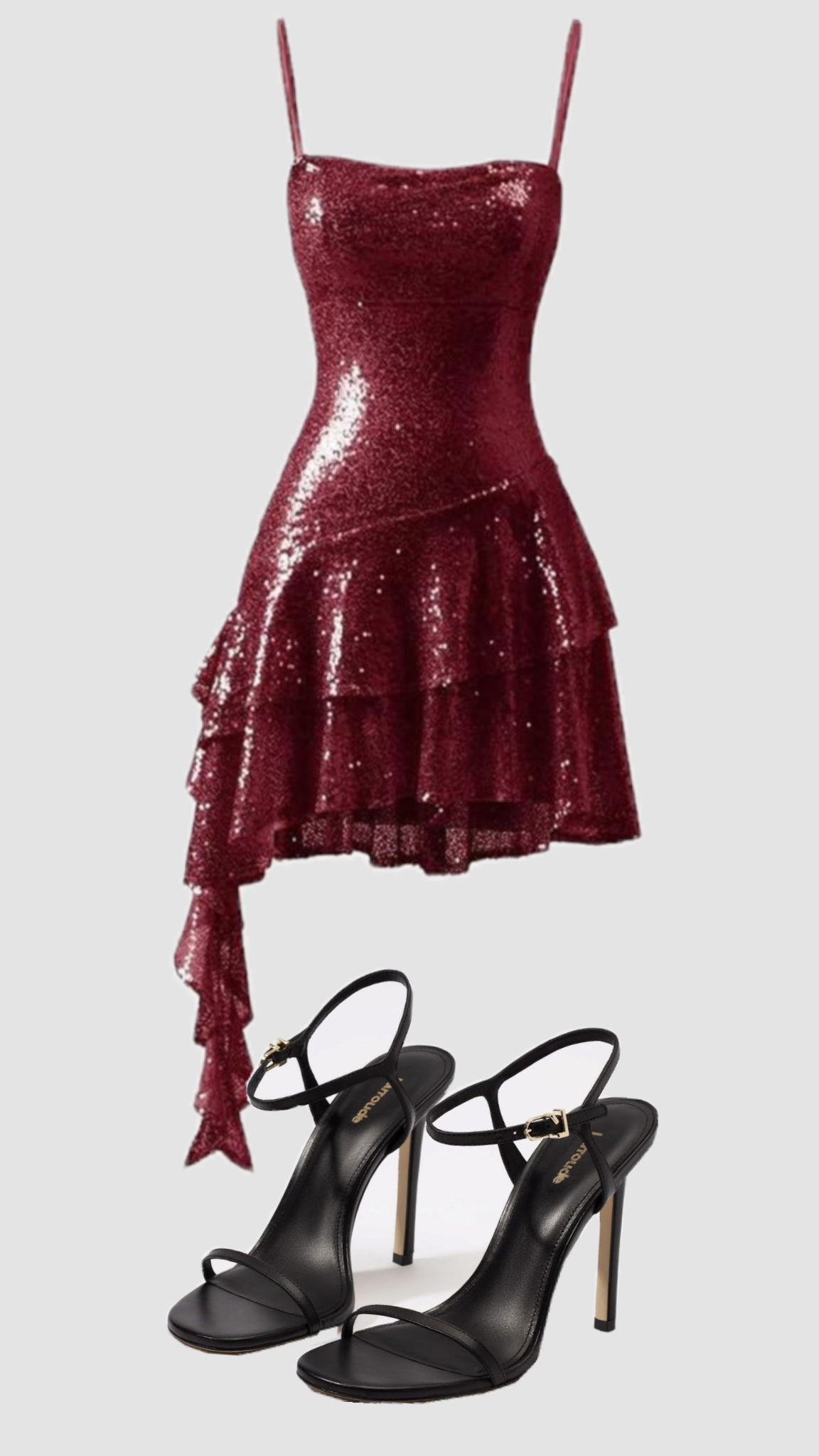 Einzigartige Scheide Spaghettiträger Hot Pink Pailletten Kurze Mini Homecoming Kleider Party Outfit MP300