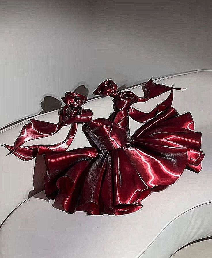 Süße Ballkleid-Träger Burgund Mit Schleife Tanz Kurze Mini-Heimkehrkleider Inspo Hoco Outfit Idee MP1345