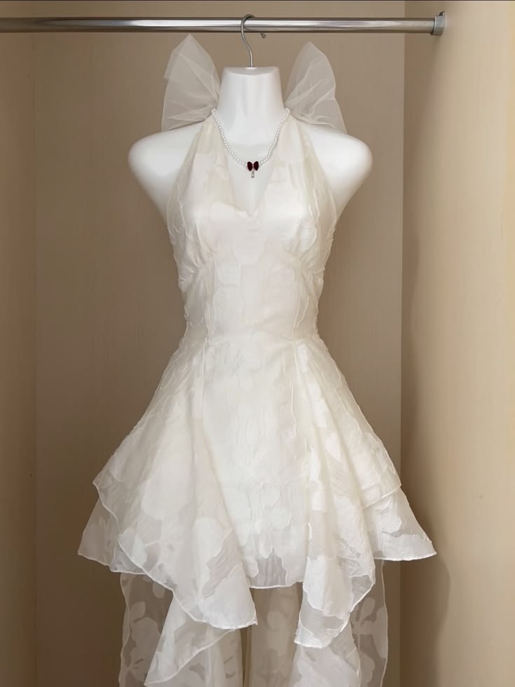 Princess A Line Halter White Lace For High School Teens Homecoming Dresses Hoco Gown Formal Dress MP1304