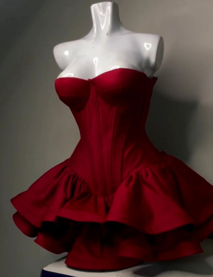Cute Ball Gown Strapless Burgundy Dance Short Mini Homecoming Dresses Inspo Hoco Dress Idea MP1352