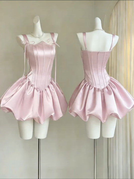 Cute Ball Gown Graduation Dresses 12th Grade Dance Short Mini Homecoming Dress Inspo Hoco Outfits MP1423