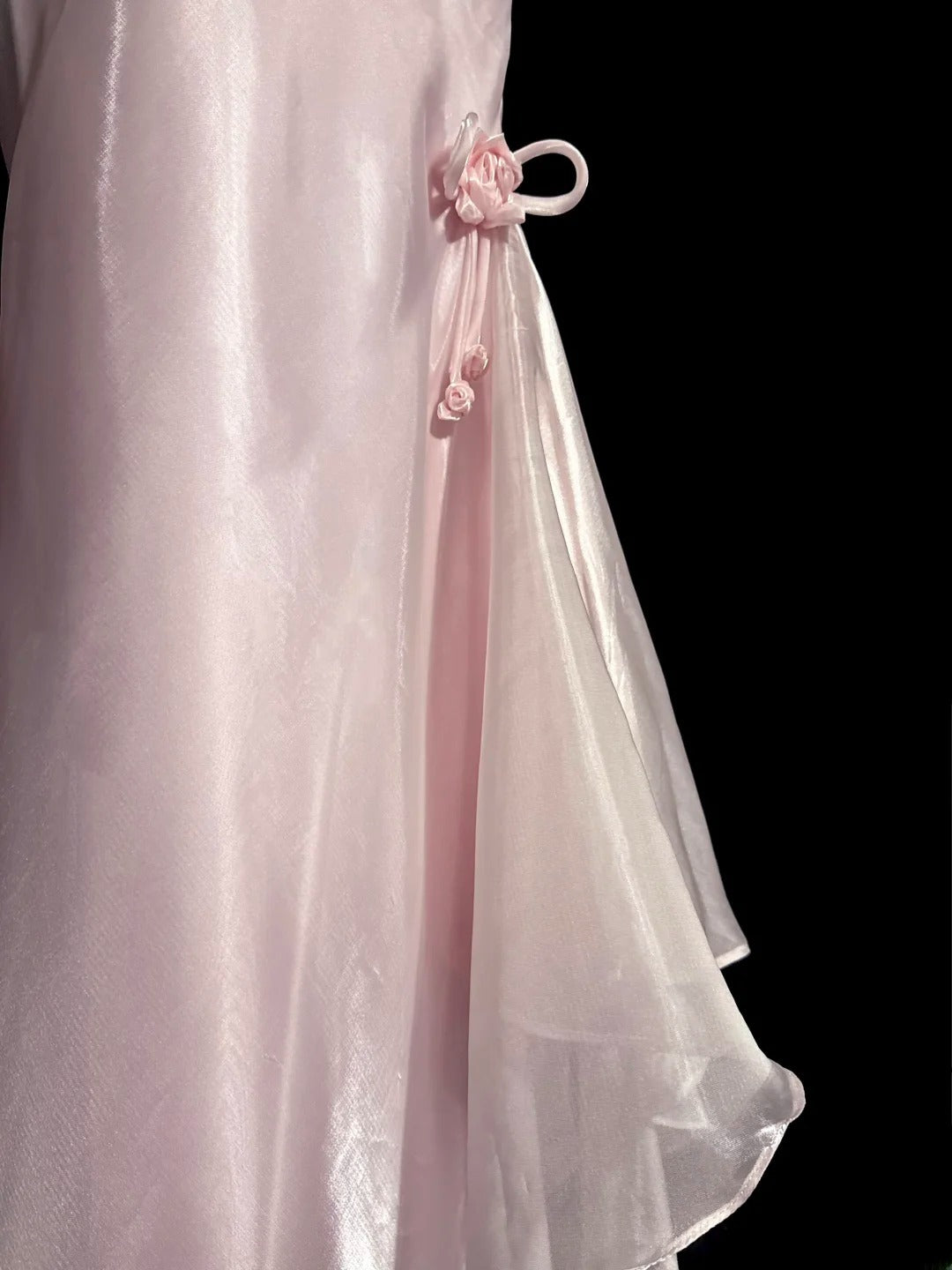 Elegant Long Prom Dresses Pink Mermaid Spaghetti Strap With Lace Satin Formal Dress Graduation Gown MP364