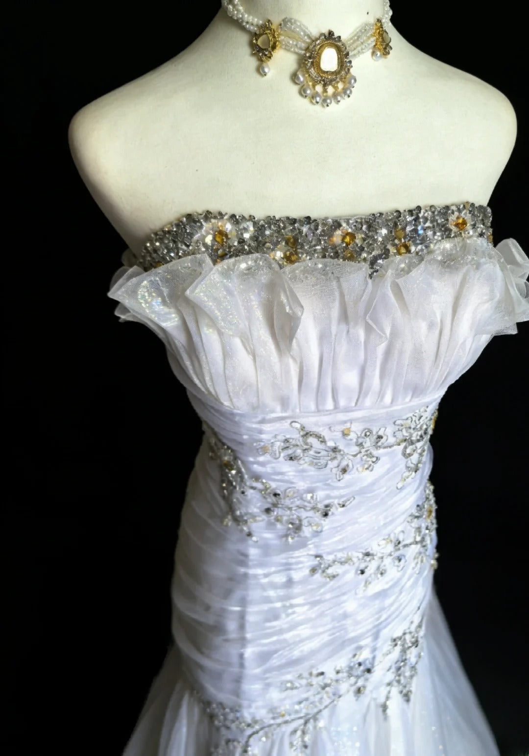 Robe de bal longue vintage sirène bustier esthétique pour la dernière année, robe de soirée bleu ciel clair MP090