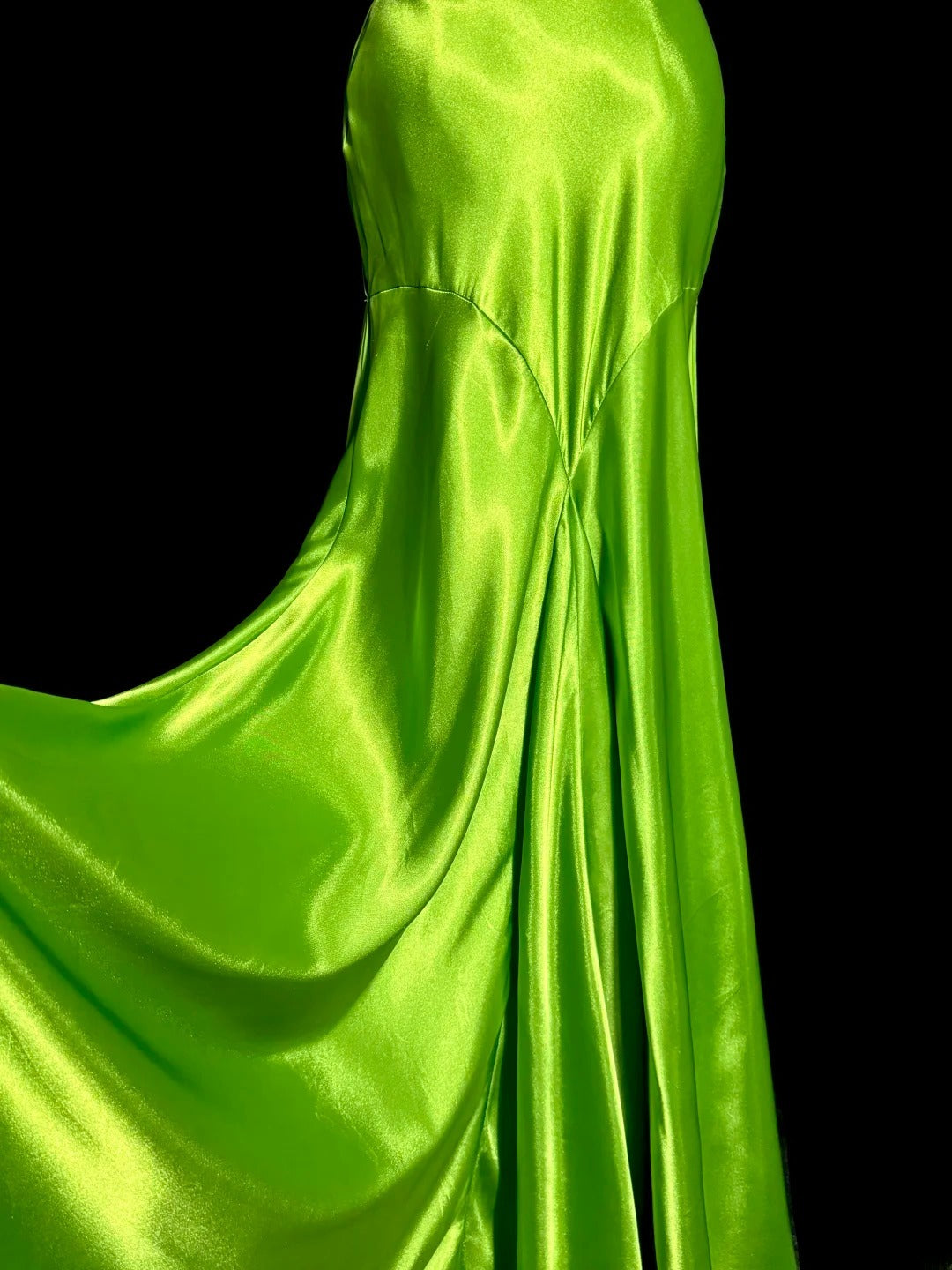 Vintage Long 50s Prom Dresses Green Mermaid Sweetheart Chiffon Satin Formal Dress Graduation Gown MP368