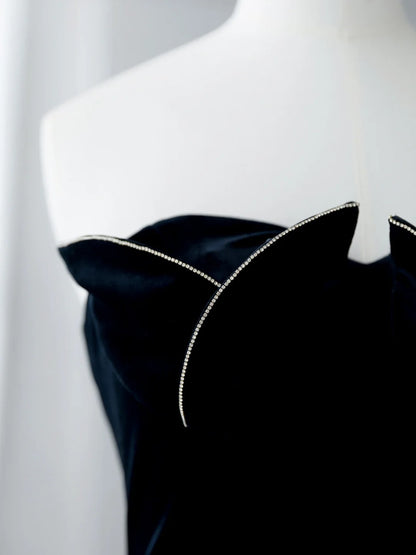 Glitzernde Abschlussballkleider Inspiration A-Linie Trägerloses Geblümtes Ballkleid MP236