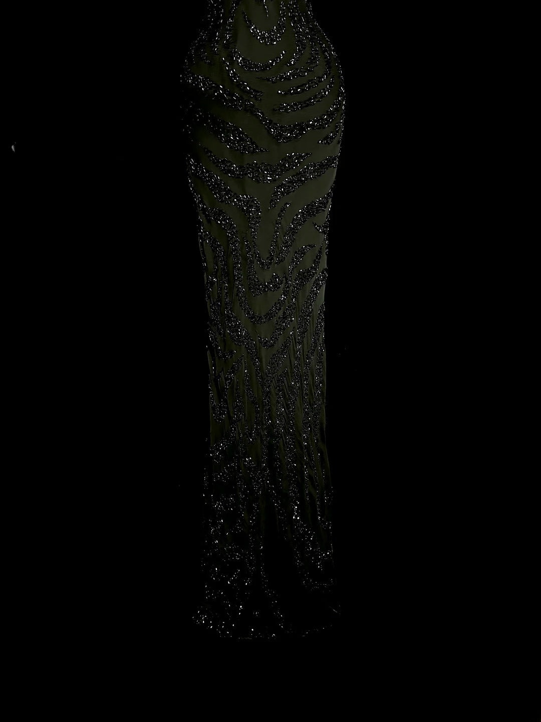 Robes de bal modestes des années 80 longues, sirène, col rond, sequins noirs, robe de soirée vintage, robe de remise des diplômes MP382