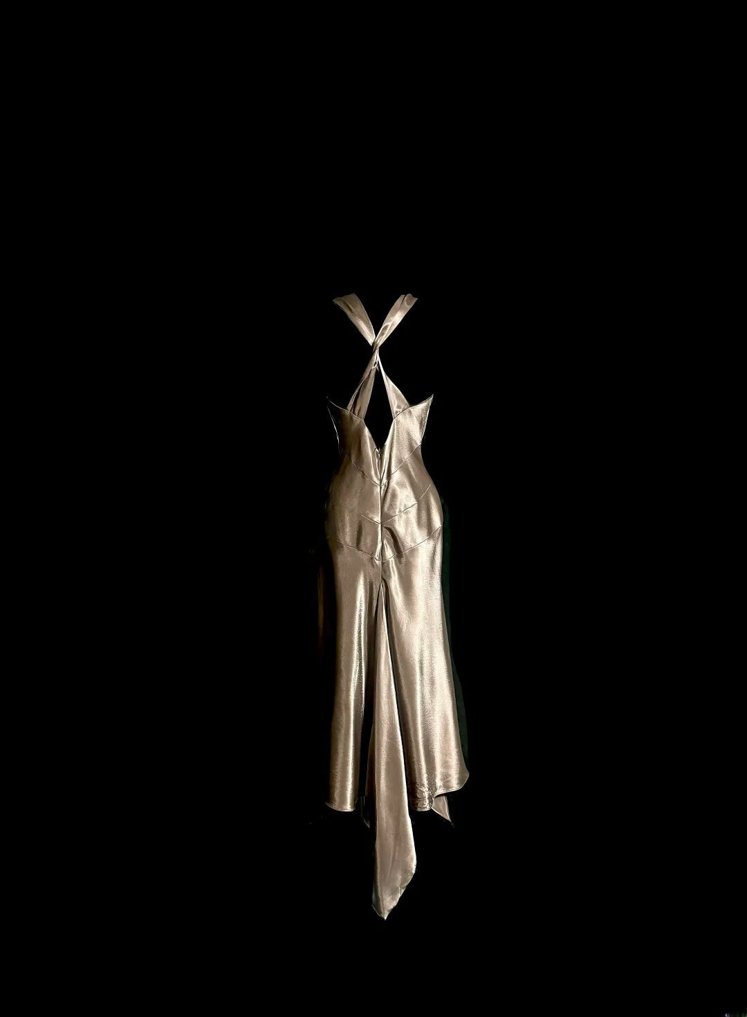 Elegante knielange Abschlussballkleider A-Linie Champagner-Satin-Formkleid Abschlusskleid MP386
