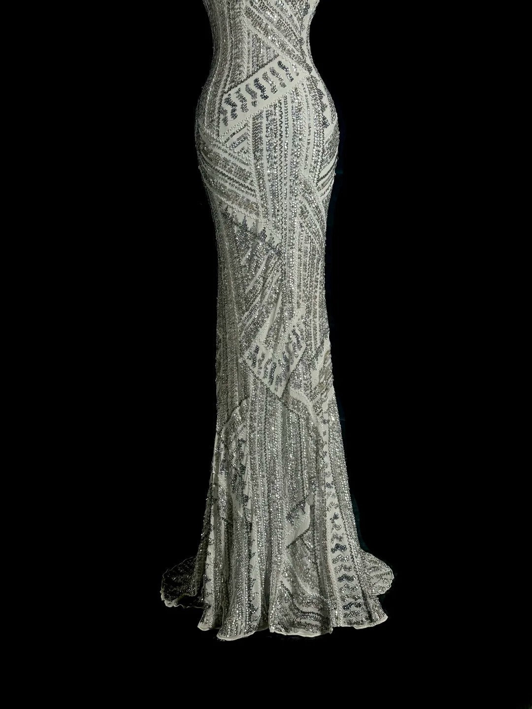 Robes de bal sirène grises argentées scintillantes, robes de soirée longues dos nu, robes de graduation MP397