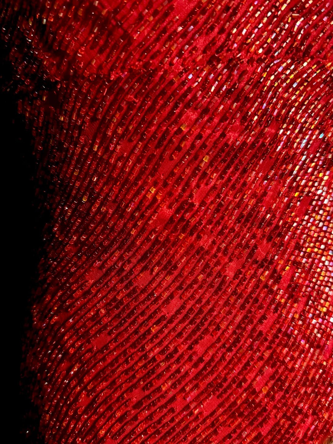 Sparkly Mermaid Spaghetti Strap Red Sequin Sleeveless Prom Dresses Long Formal Dresses Graduation Gown MP403