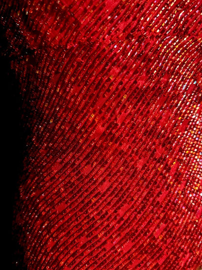 Sparkly Mermaid Spaghetti Strap Red Sequin Sleeveless Prom Dresses Long Formal Dresses Graduation Gown MP403