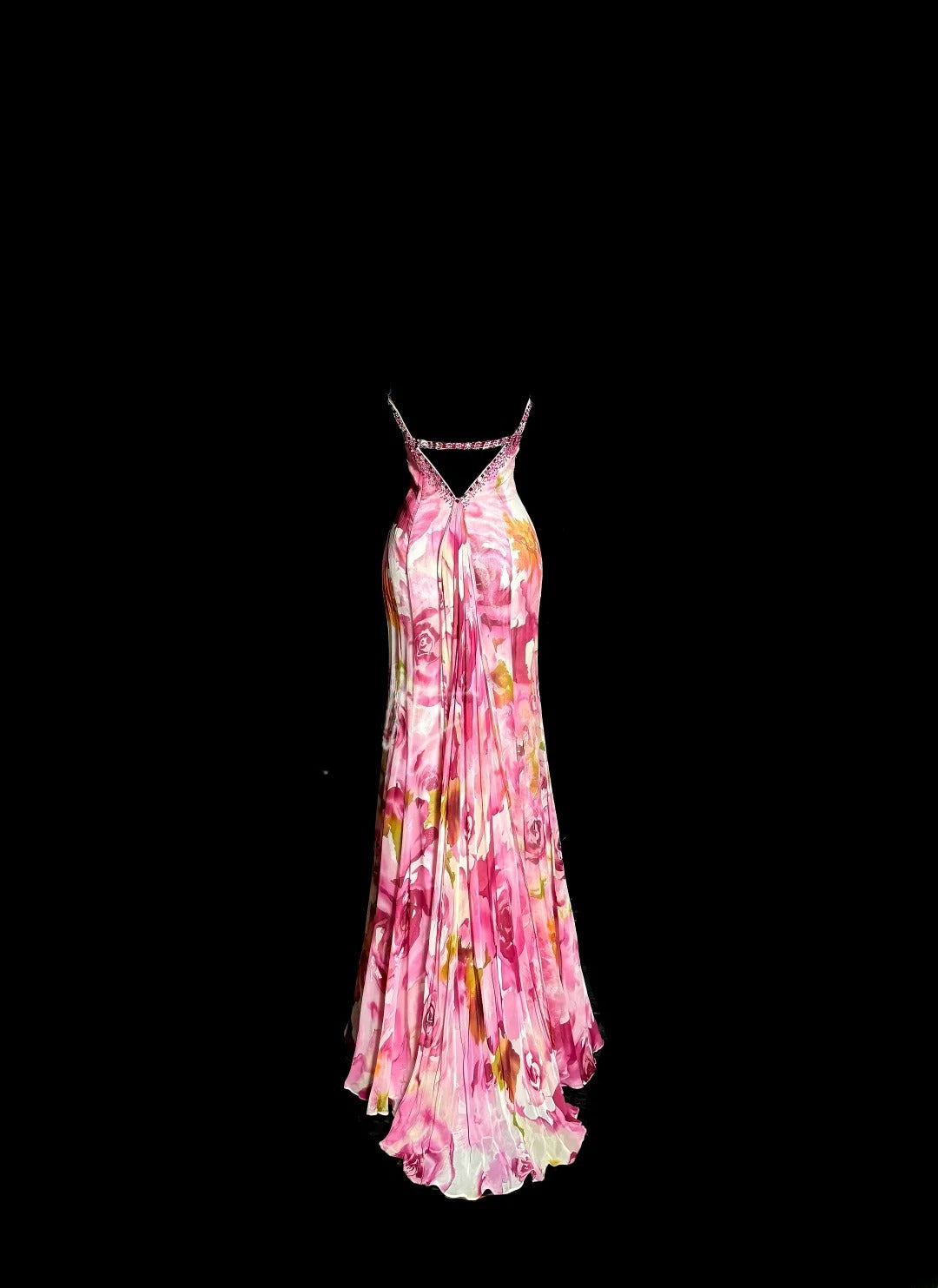 Modest Mermaid Sweetheart Floral Chiffon Sleeveless Prom Dresses Long Formal Dresses Graduation Gown MP404