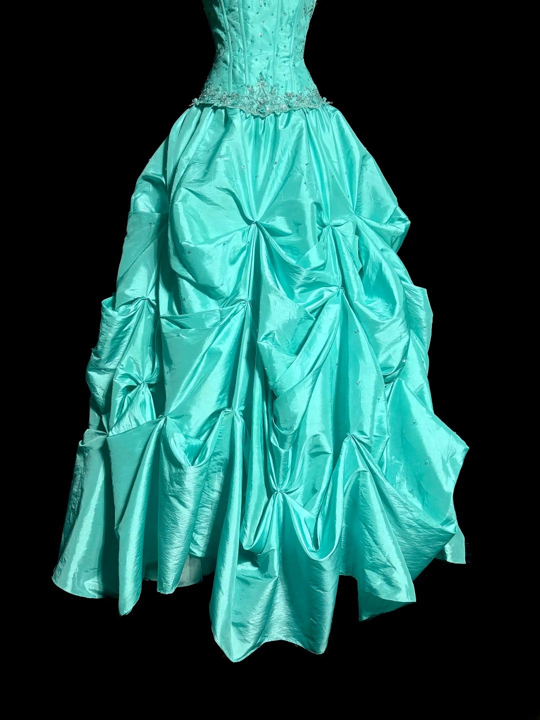 Robe de bal bustier bleue sans manches Robe de soirée longue de bal de promo de mascarade Robe de remise de diplôme MP483