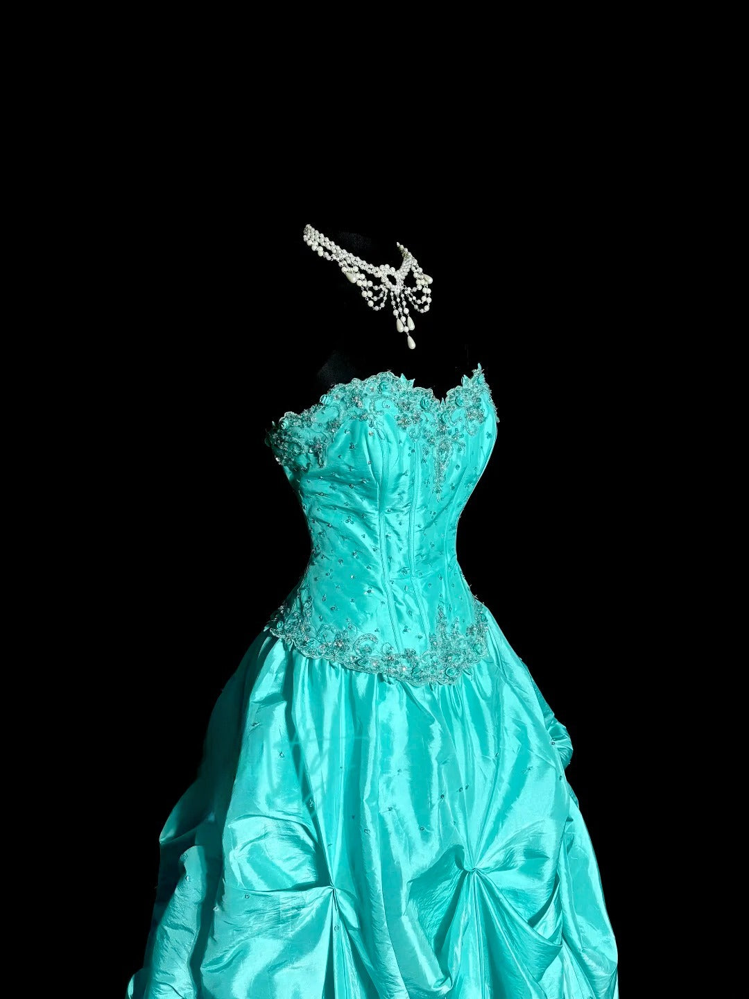 Robe de bal bustier bleue sans manches Robe de soirée longue de bal de promo de mascarade Robe de remise de diplôme MP483