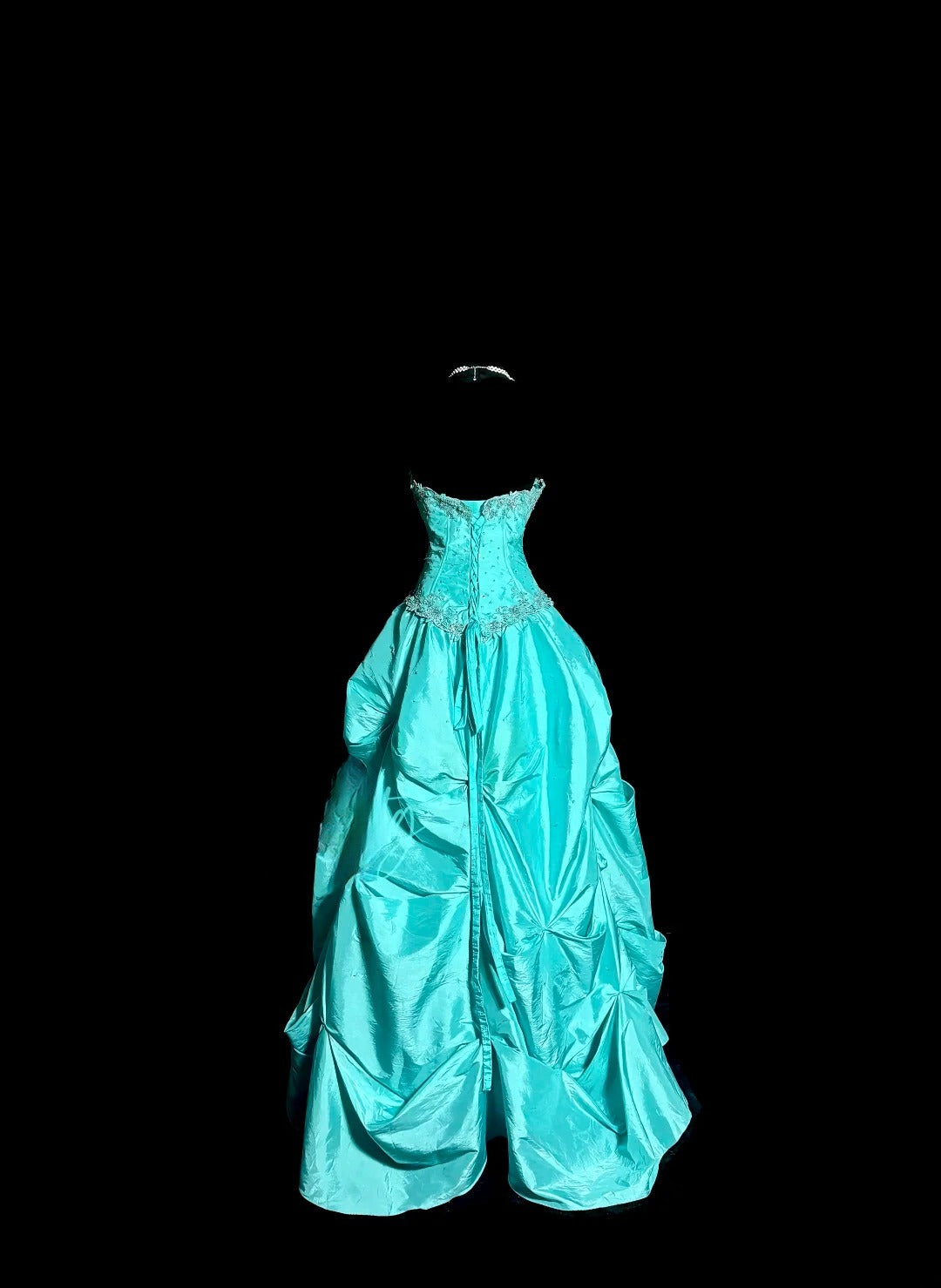Robe de bal bustier bleue sans manches Robe de soirée longue de bal de promo de mascarade Robe de remise de diplôme MP483