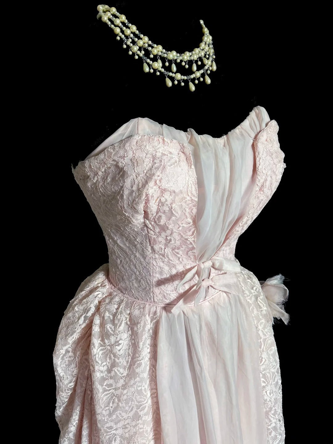 Cute A Line Sweetheart Pink Lace Sleeveless Prom Dresses Long Formal Dress Graduation Gown MP484