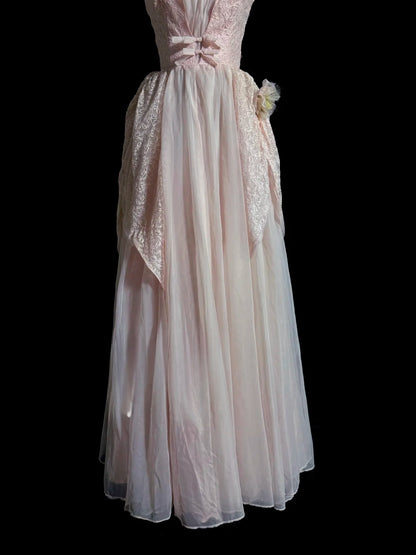 Cute A Line Sweetheart Pink Lace Sleeveless Prom Dresses Long Formal Dress Graduation Gown MP484