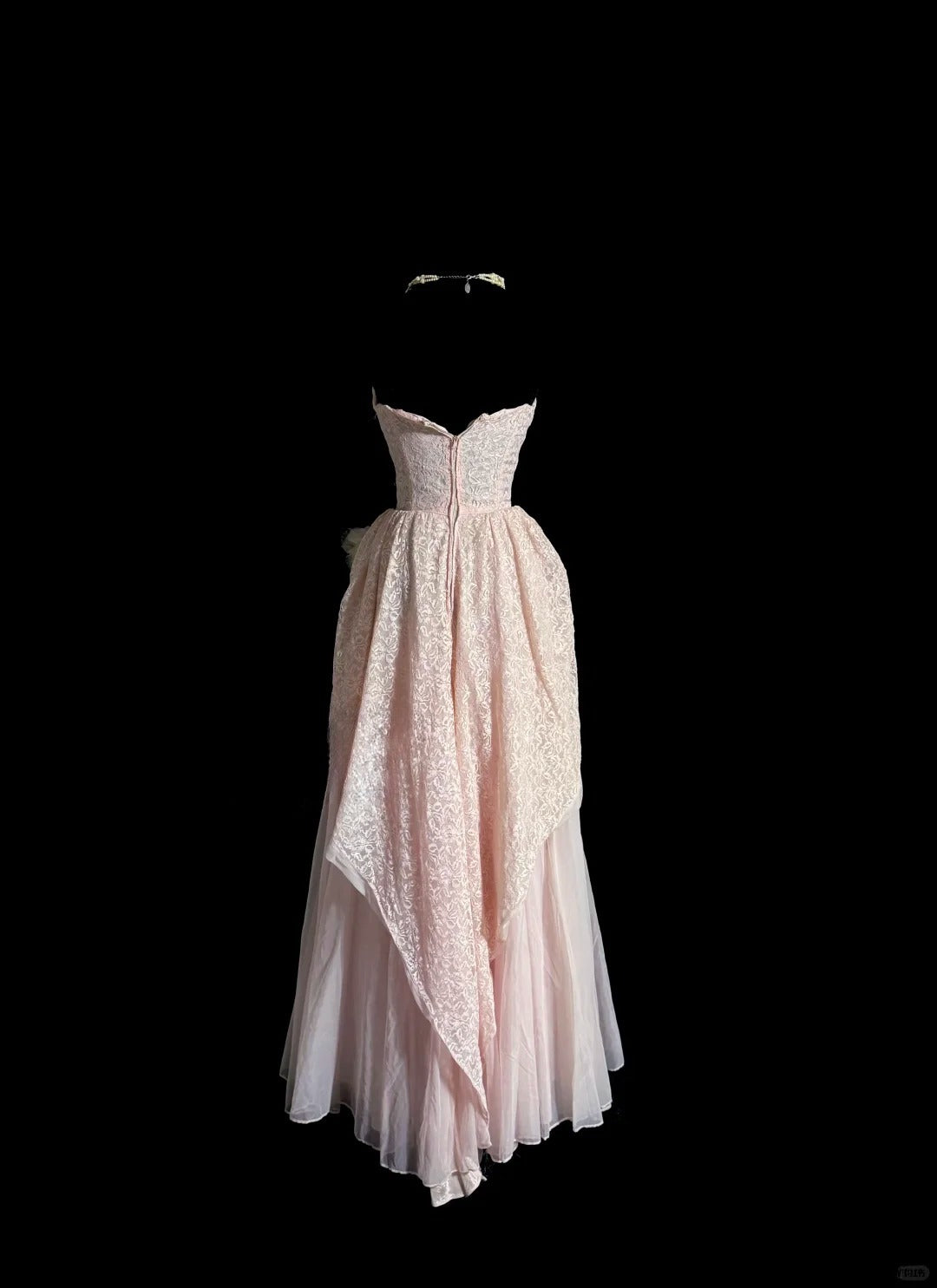 Cute A Line Sweetheart Pink Lace Sleeveless Prom Dresses Long Formal Dress Graduation Gown MP484