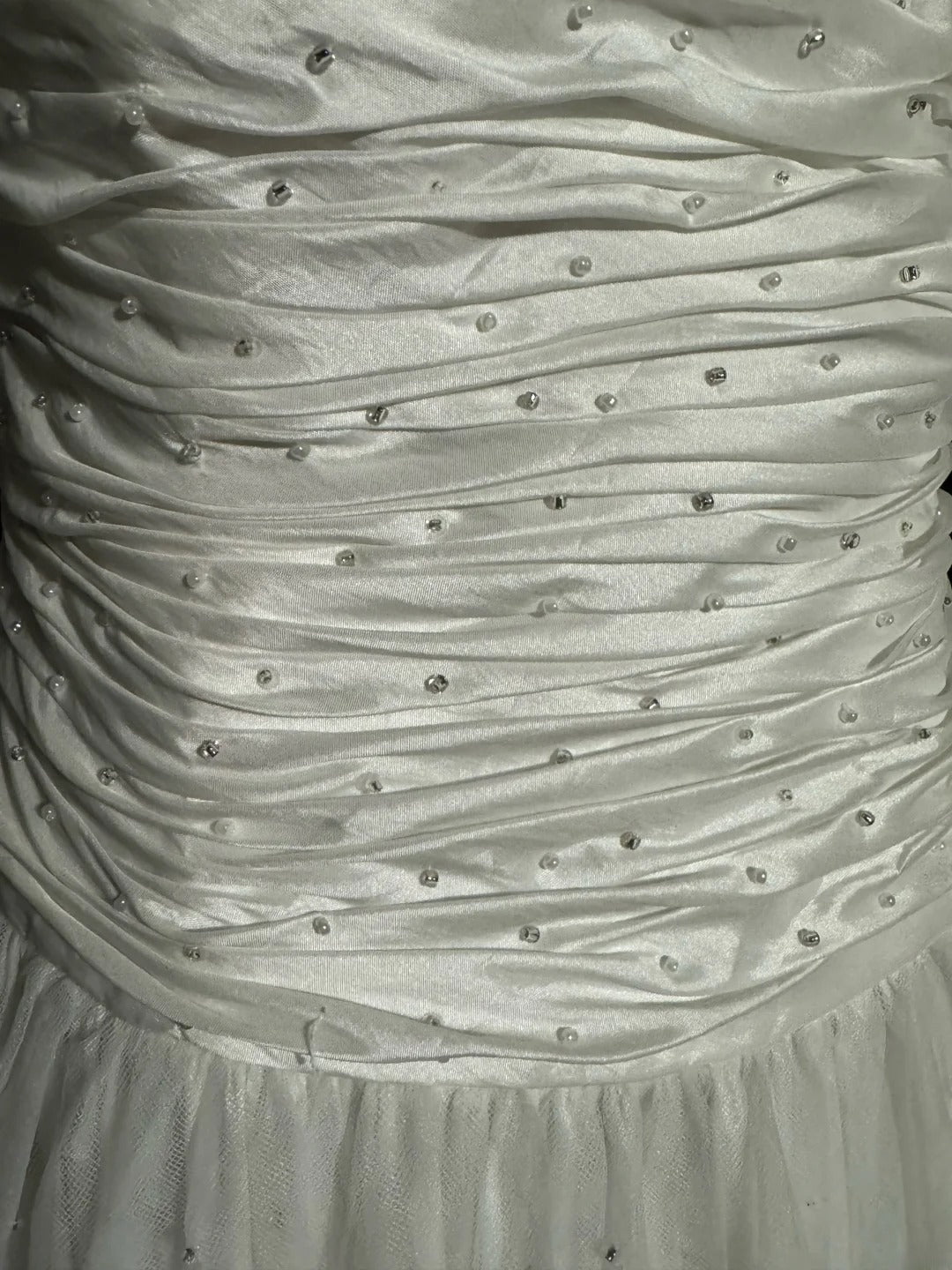 Simple A Line Strapless Sleeveless Silver Tulle Long Length Prom Dress Women Party Gowns MP530