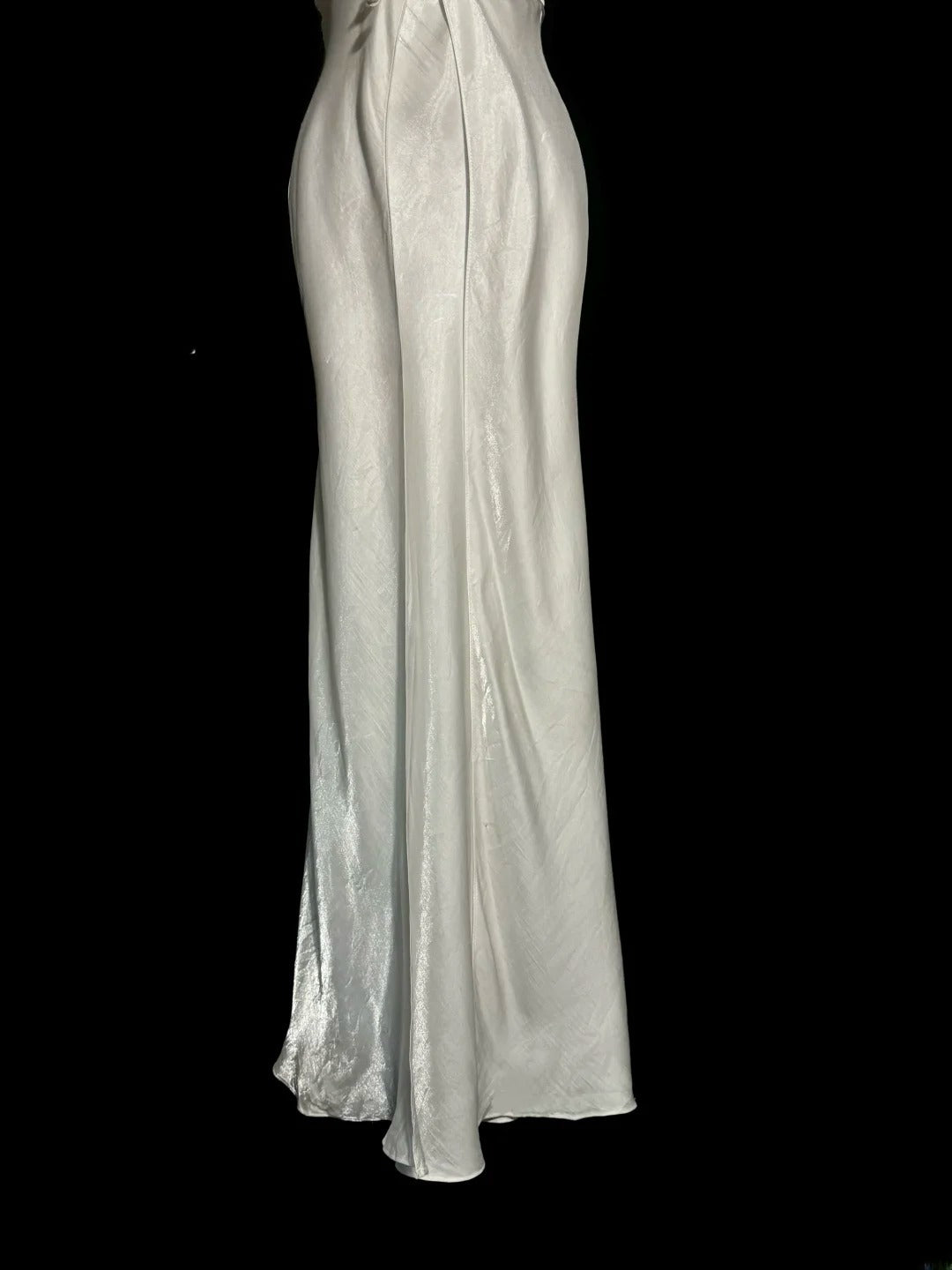 Aesthetic Mermaid Spaghetti Strap White Satin With Ruched Inspiration Sleeveless Pageant Outfits Prom Dresses MP1177