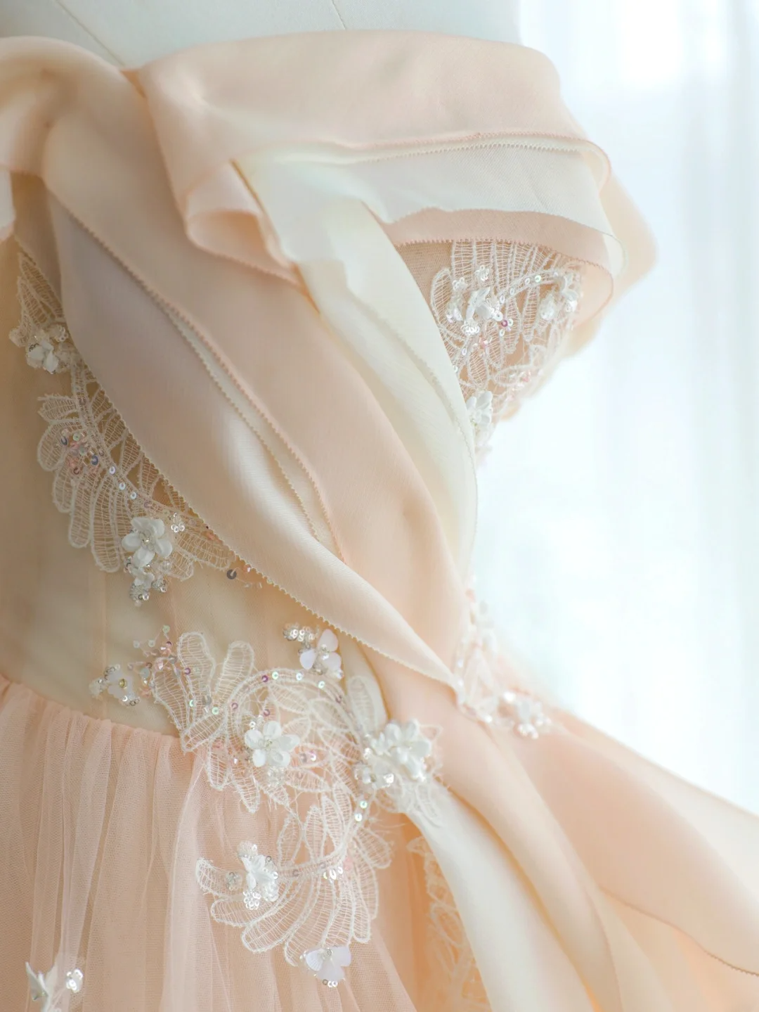 Charming Ball Gown Off The Shoulder Blush Pink Tulle With Applique Long For Senior Year 2026 Prom Dresses Sweet 16 Dress MP075