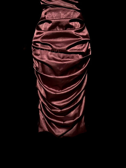 Robes de bal de fin d'année simples bordeaux à col carré, longueur genou, robes de soirée cocktail, tenues de graduation MP1184