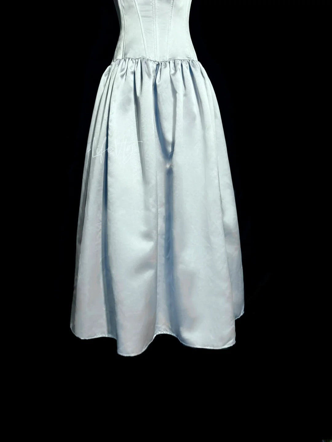 Stylish Ball Gown Spaghetti Strap Light Sky Blue Sleeveless Formal Gown Prom Dresses Inspiration Formal Dress MP1192